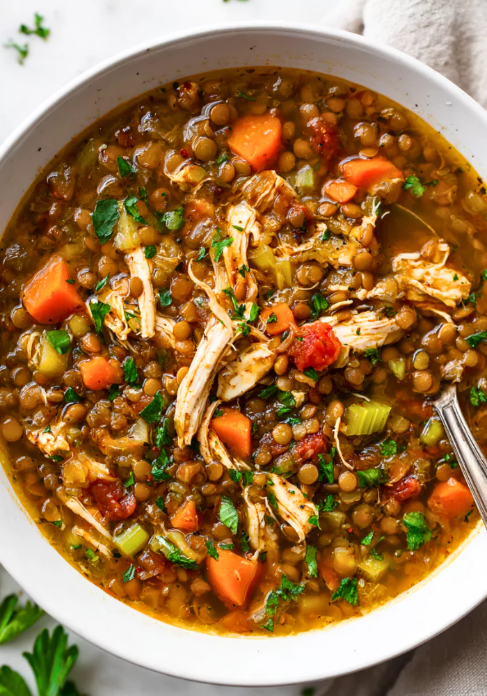 Chicken Lentil Soup Recipe