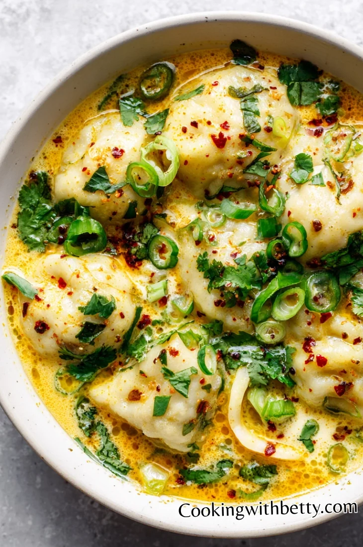 Coconut Curry Soup with Dumplings Recipe