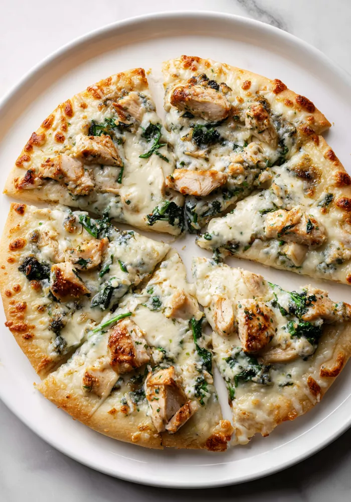 Garlic White Sauce Pizza Recipe