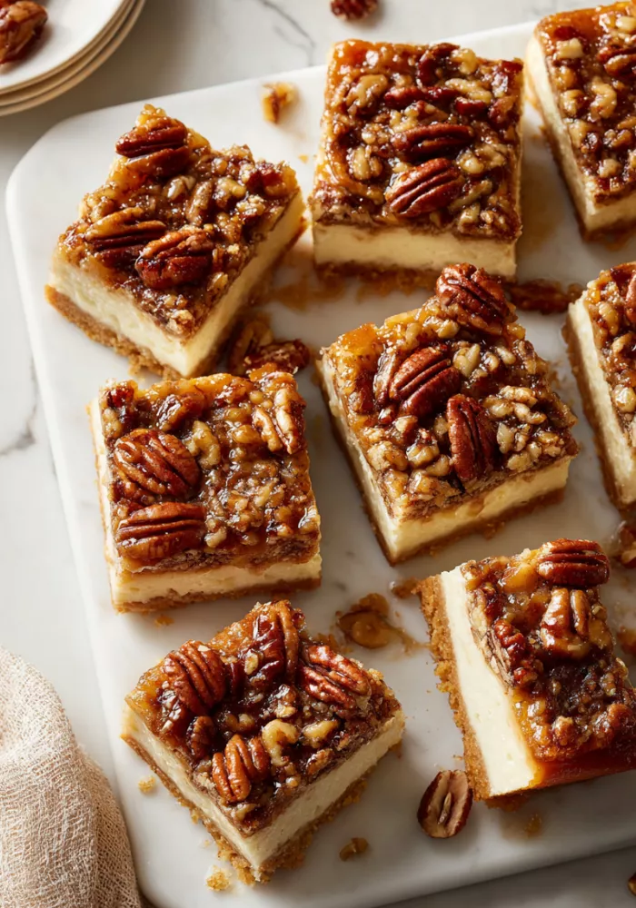 Pecan Pie Cheesecake Bars Recipe