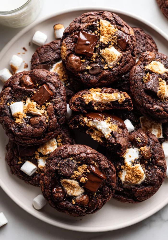 S’mores Chocolate Cookies Recipe