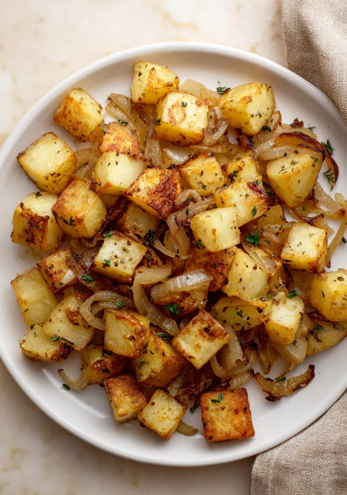 Air Fryer Potatoes with Onion Recipe