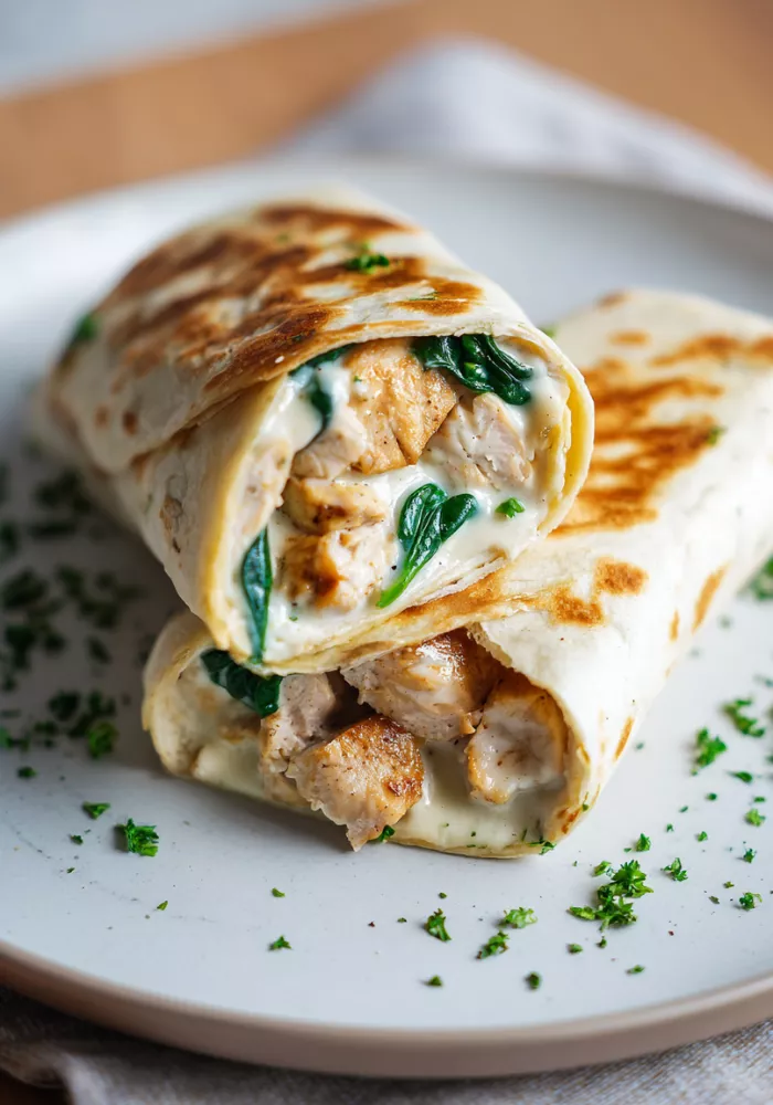 Chicken Alfredo Wrap Recipe