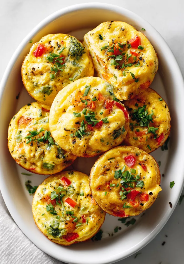 Air Fryer Egg Muffins with Vegetables Recipe