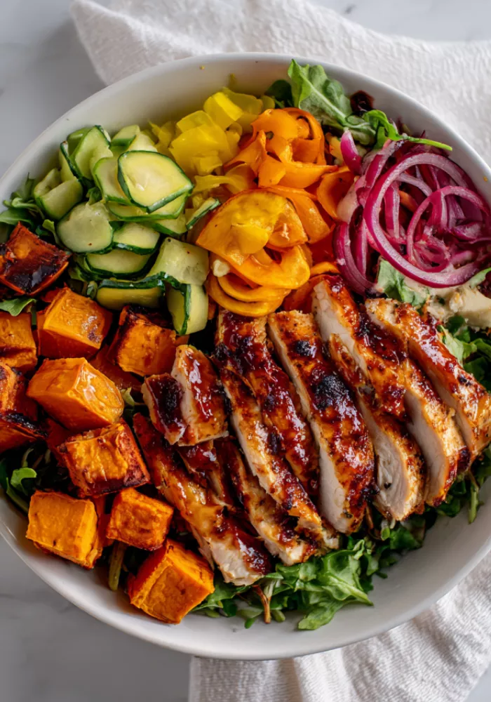 BBQ Chicken Sweet Potato Power Bowl Recipe