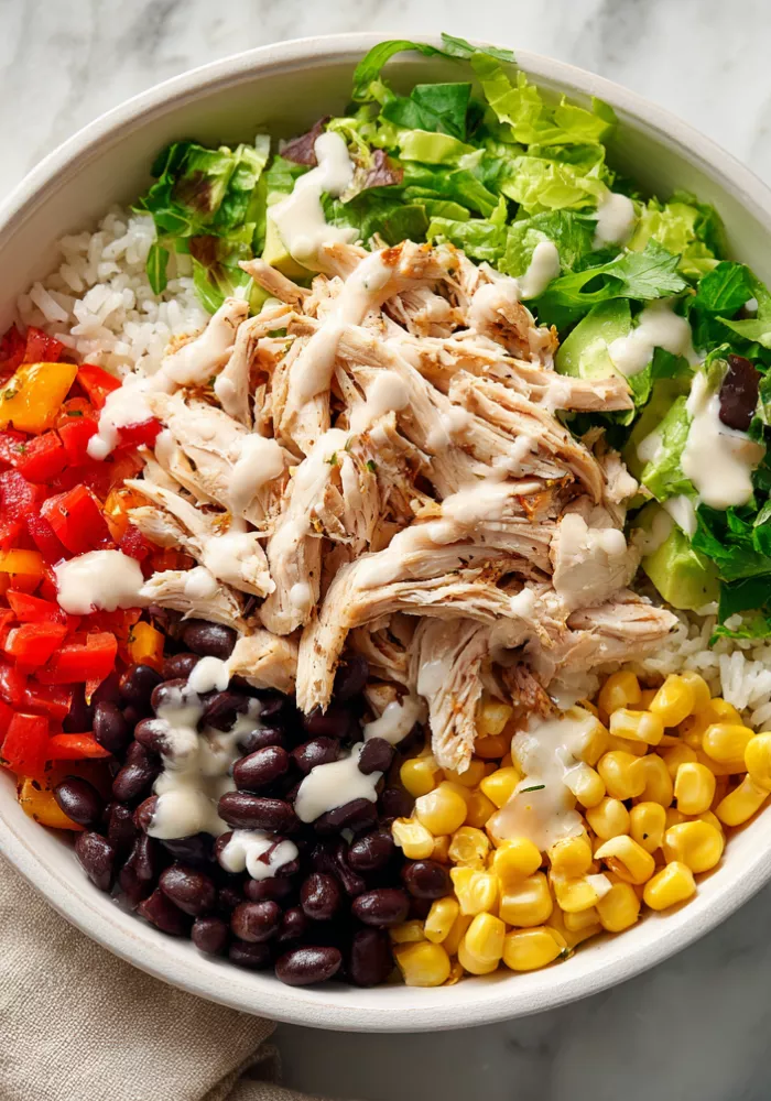Cold Chicken Burrito Bowl Recipe