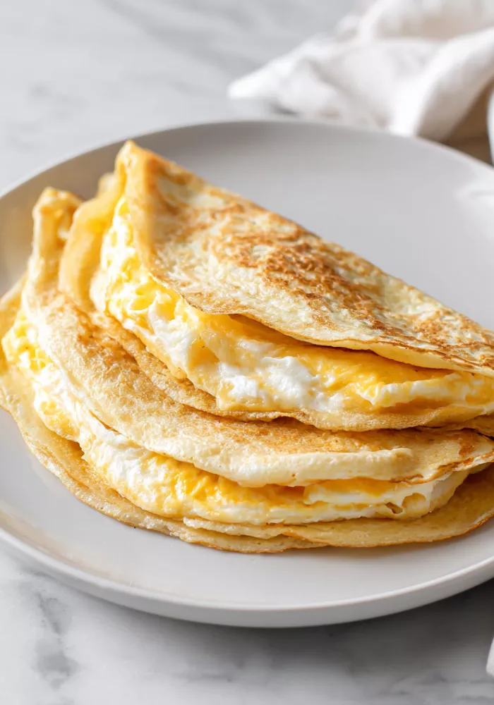 Egg and Cheese Breakfast Tortilla Wrap Recipe
