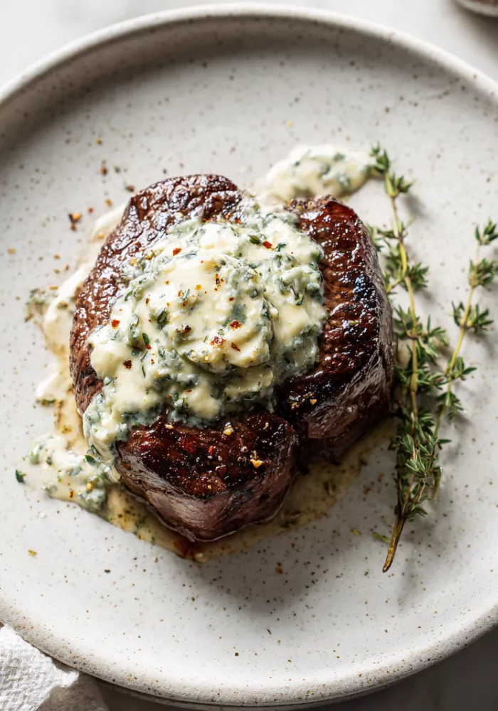 Steak with Blue Cheese Butter Recipe