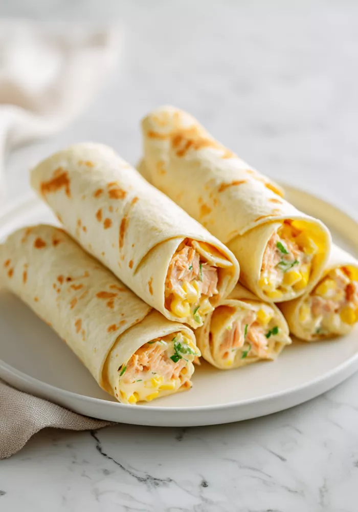 Tuna and Sweetcorn Tortilla Wrap Recipe