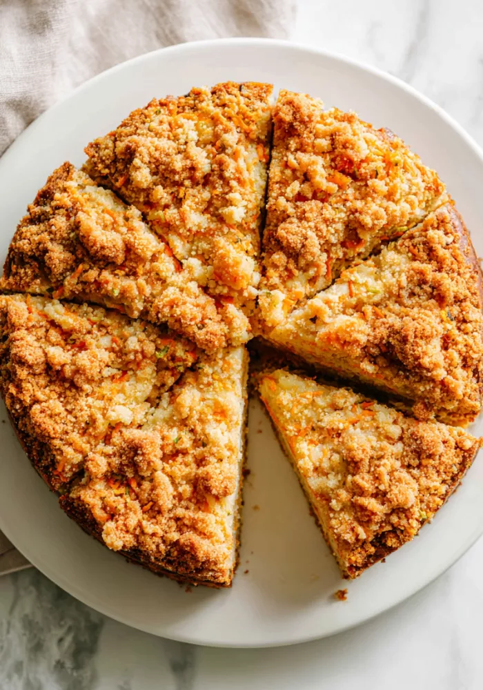 Carrot Zucchini Crumb Cake Recipe