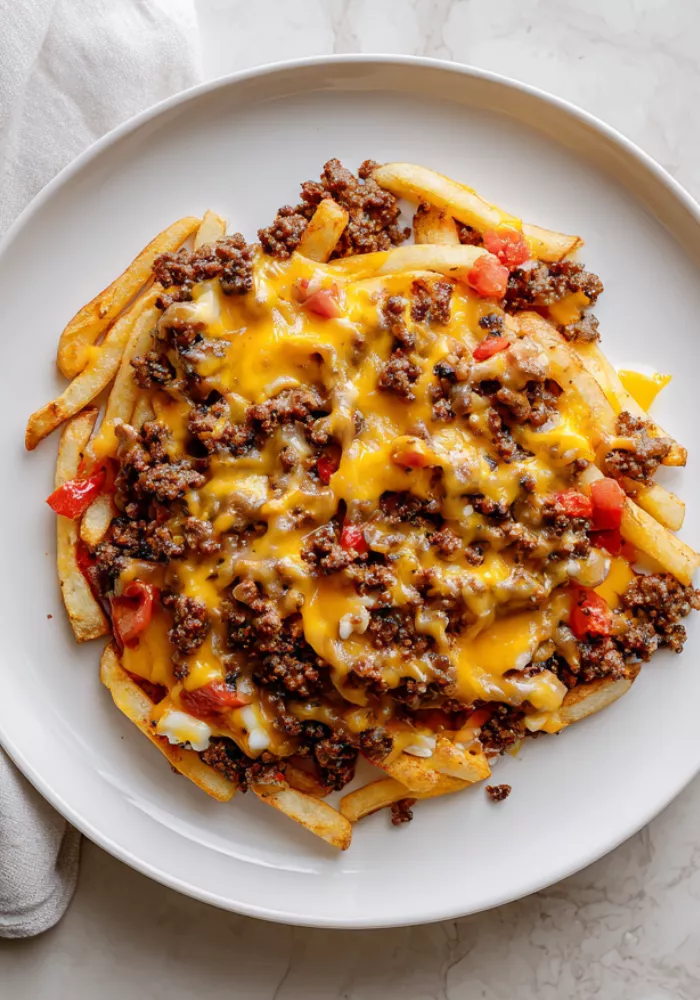 Cheeseburger French Fry Bake Recipe