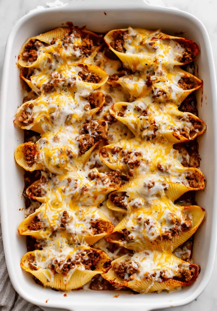 Cheesy Taco Stuffed Shells Recipe