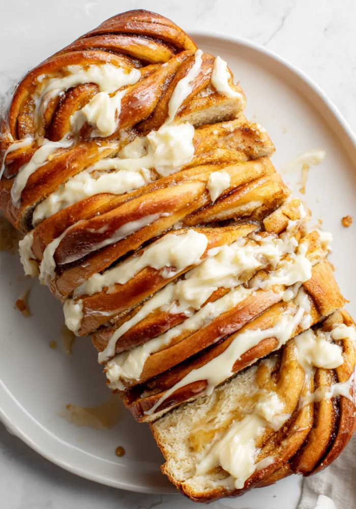 Honey Babka with Cream Cheese Frosting Recipe