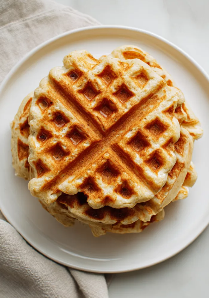 Oatmeal Cottage Cheese Waffles Recipe