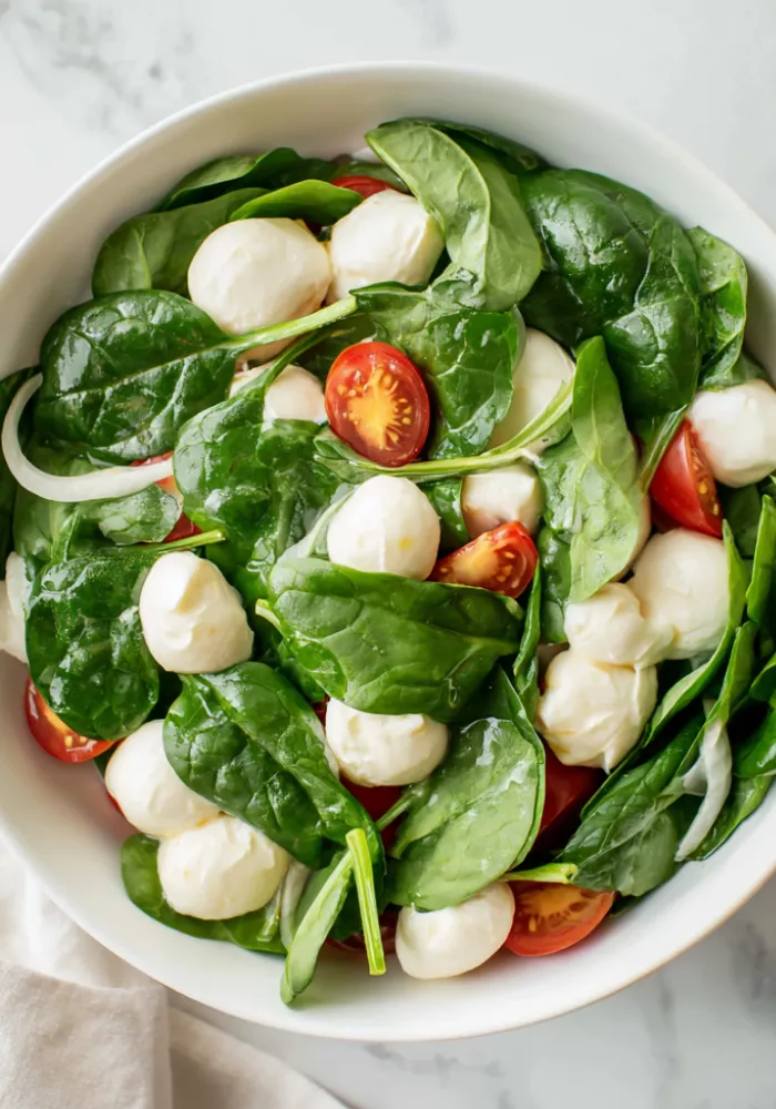 Spinach Mozzarella Salad Recipe