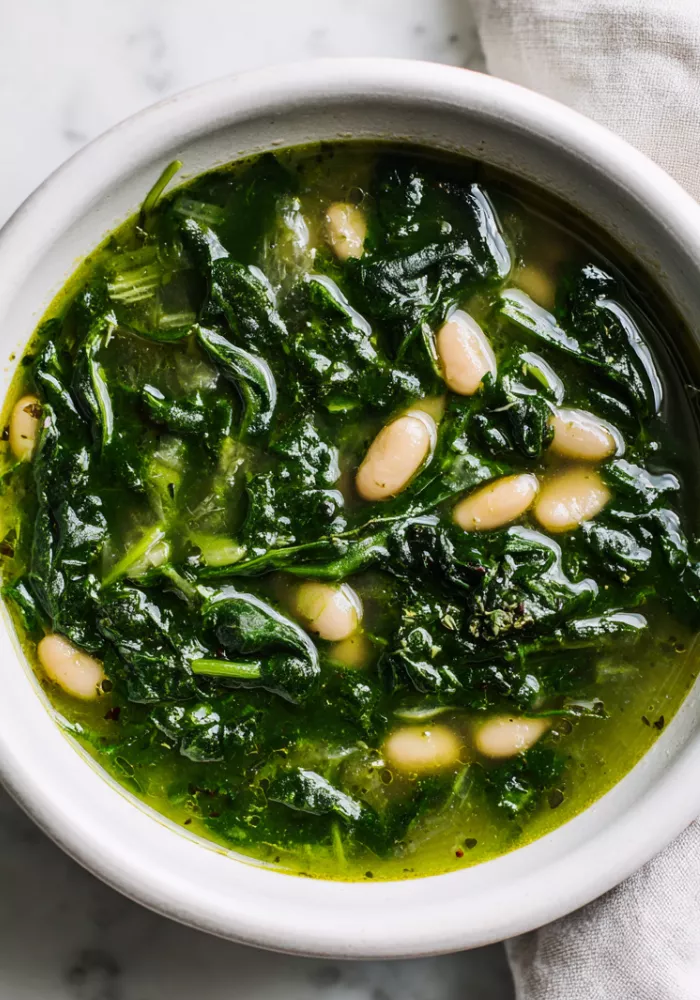 Spinach Bean Soup Recipe