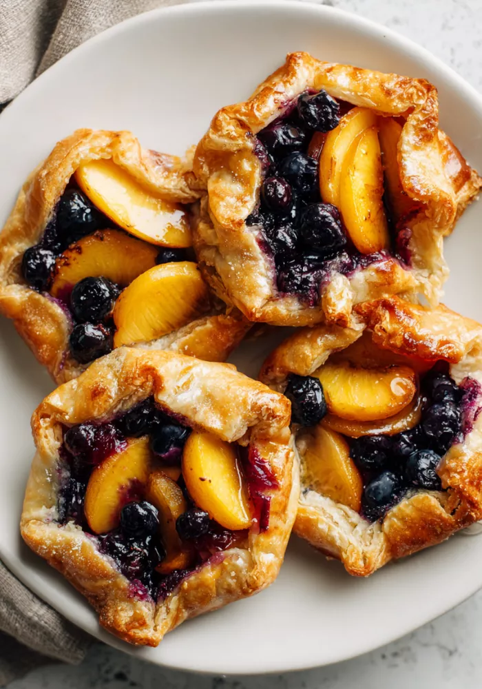 Blueberry Peach Galettes Recipe