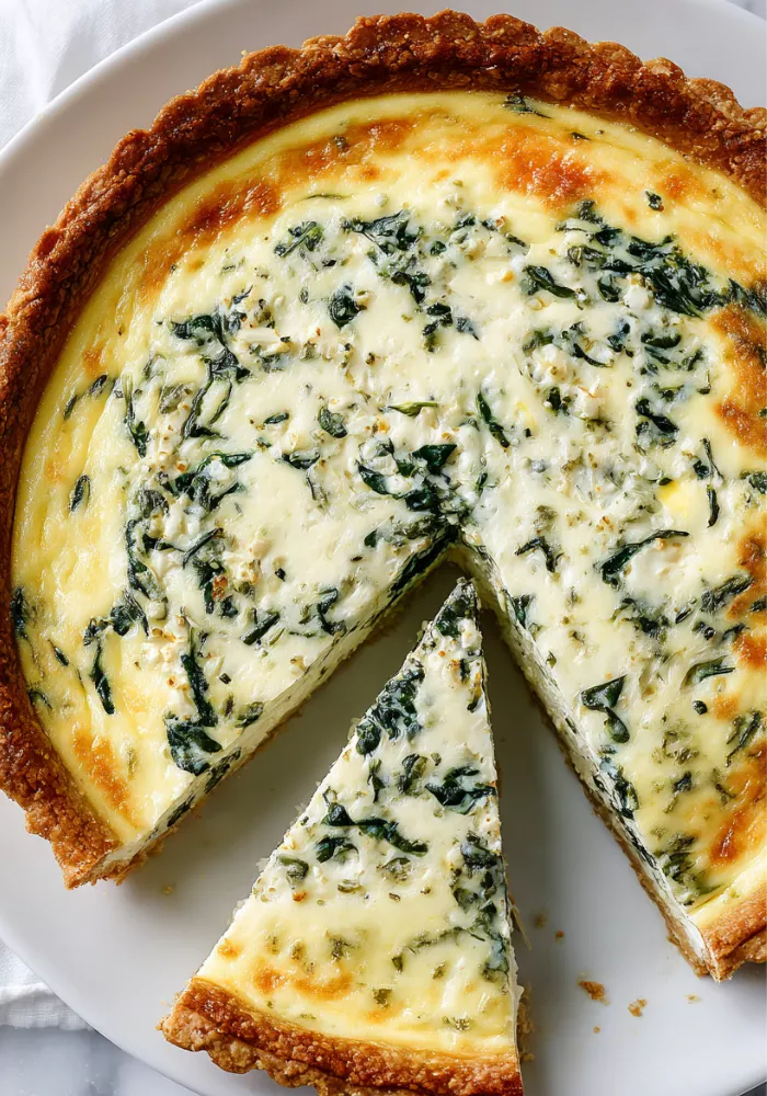 Cottage Cheese Spinach Quiche Recipe