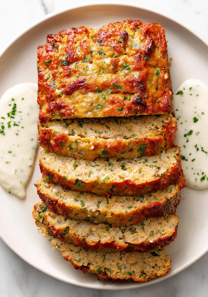 Garlic Parmesan Chicken Meatloaf Recipe