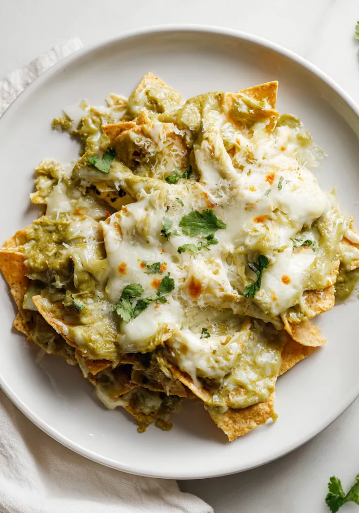 Green Chile Extra Cheesy Chilaquiles Recipe