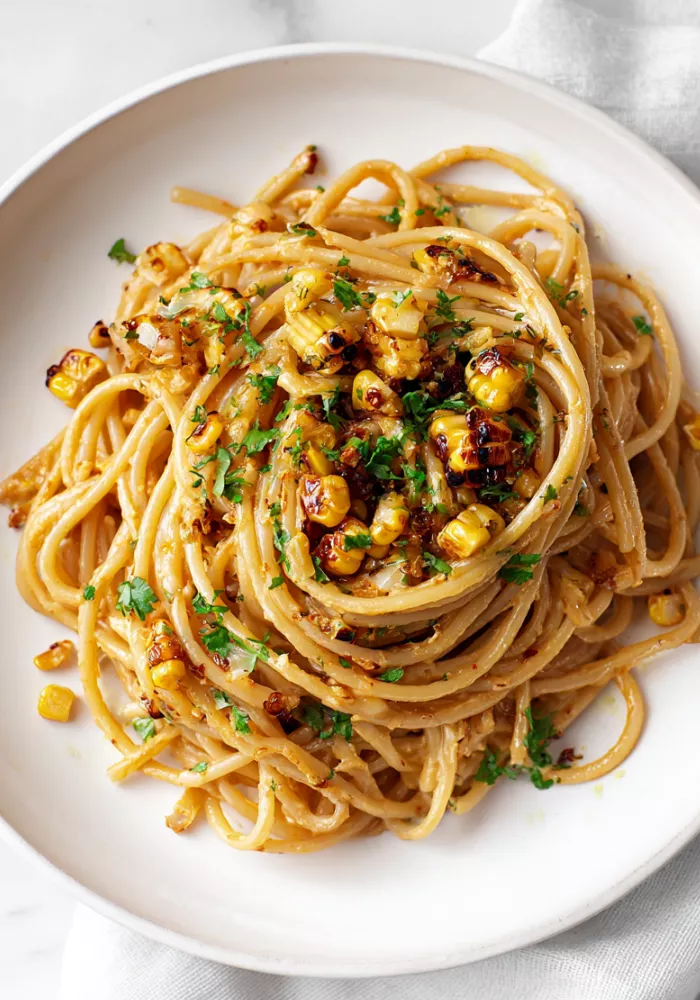 Miso Noodles with Charred Corn Recipe