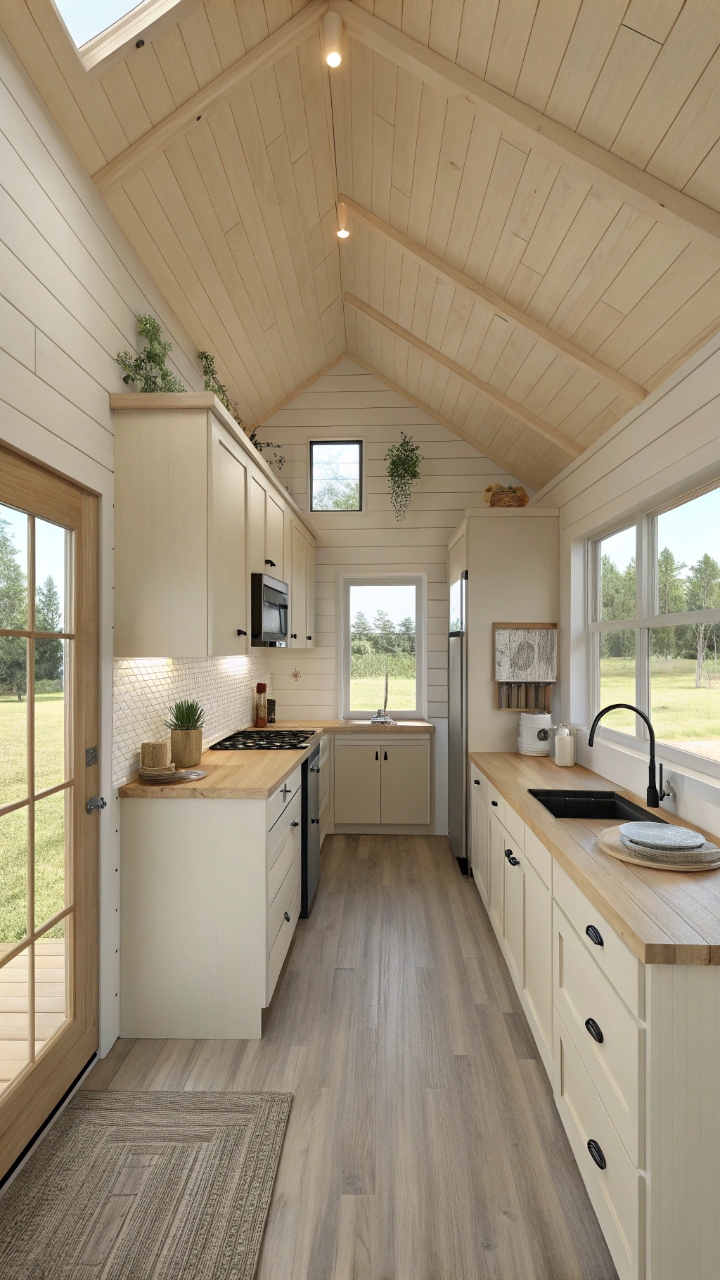 Interior 16x40 Shed House