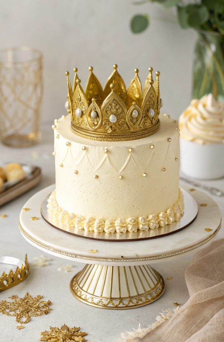 15 Golden Birthday Cake Ideas That Look Luxurious and Elegant