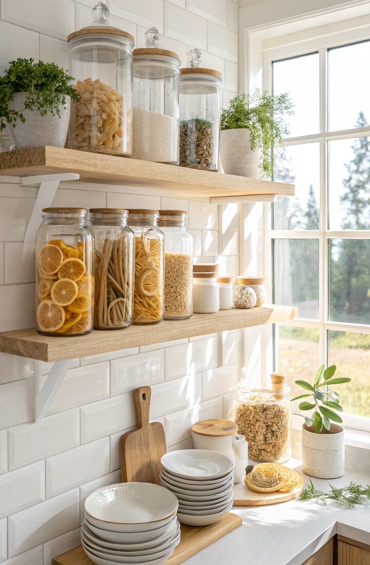 14 Summer Kitchen Shelf Ideas That Look Designer-Styled