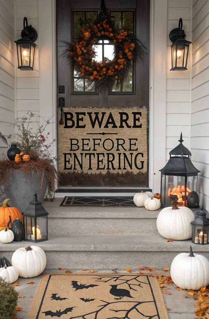 15 Haunted and Wicked Halloween Doormats for Spooky Porches